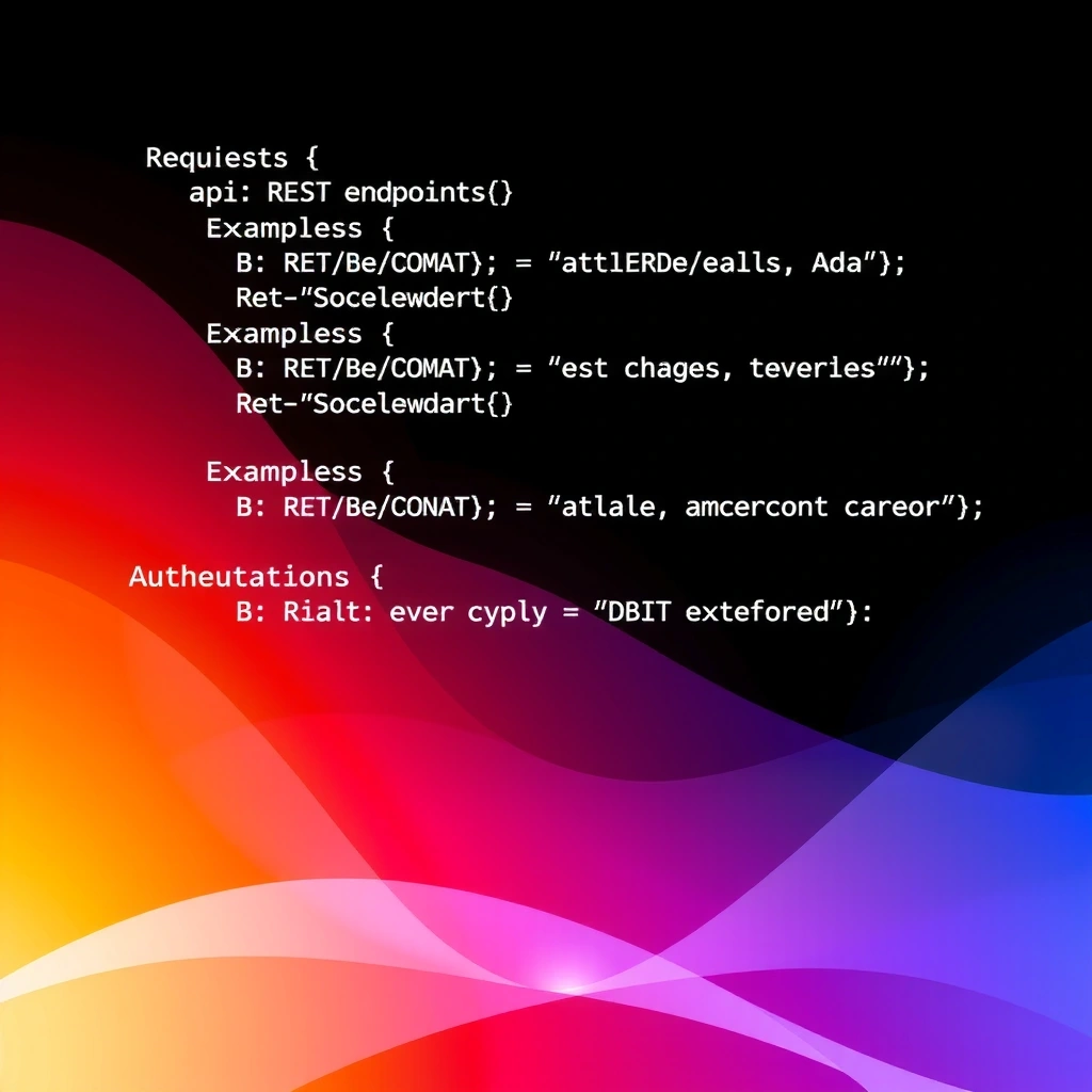 Documentación de API con endpoints y ejemplos
